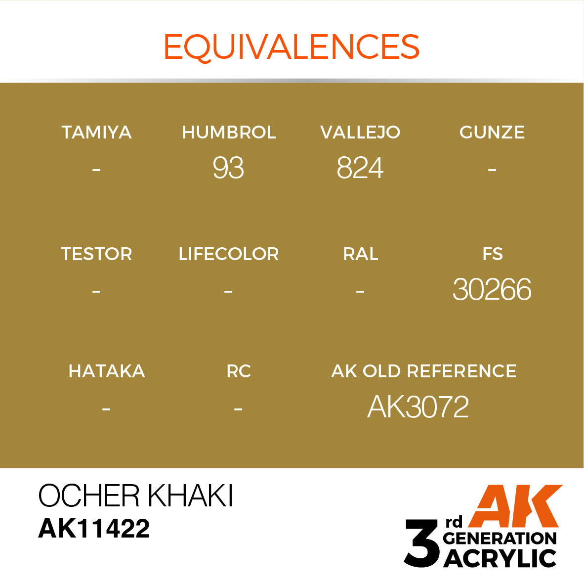 AK Interactive Figure Series Ocher Khaki Acrylic Paint 17ml 3rd (3)