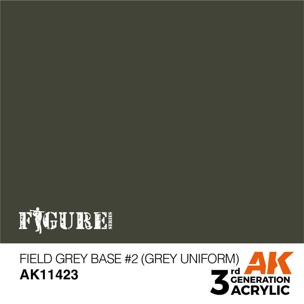 AK Interactive Figure Series Field Grey Base #2 (Grey Uniform) Acrylic (2)