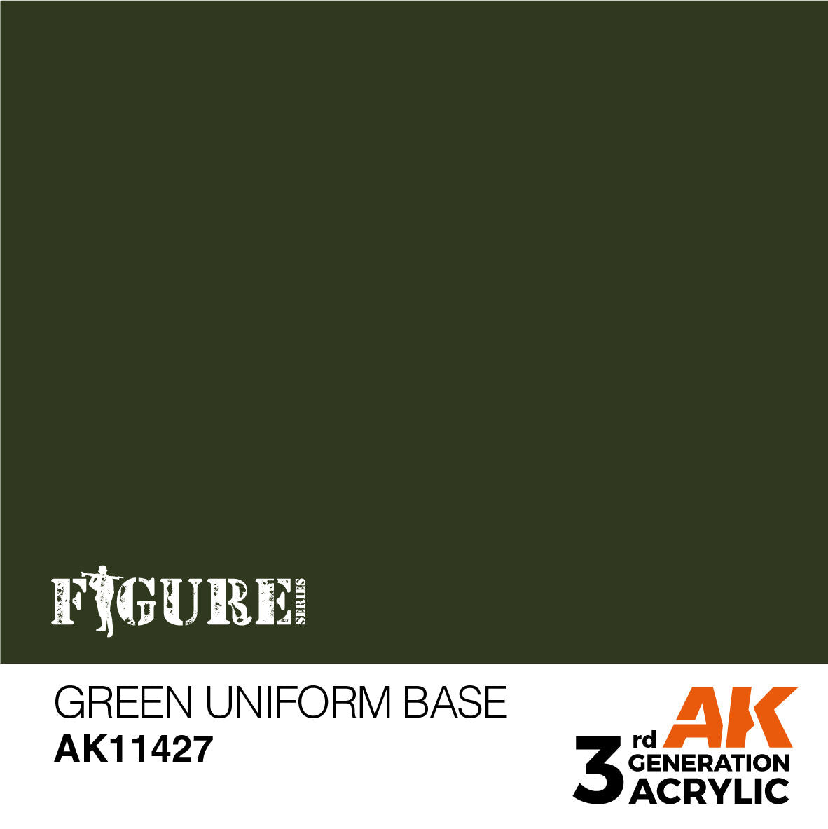 AK Interactive Figure Series Green Uniform Base Acrylic Paint 17ml 3rd (2)