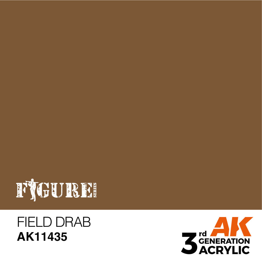 AK Interactive Figure Series Field Drab Acrylic Paint 17ml 3rd (2)