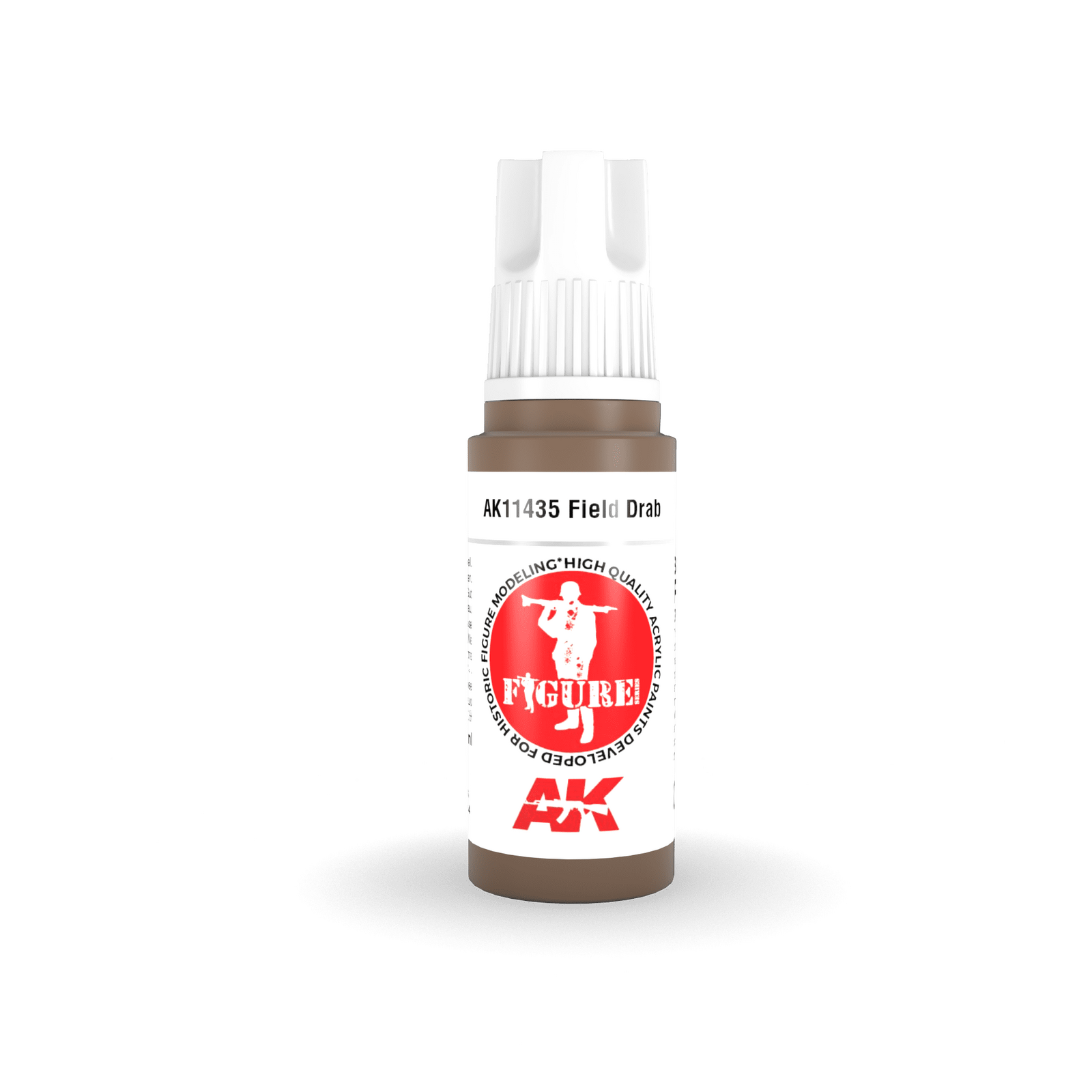 AK Interactive Figure Series Field Drab Acrylic Paint 17ml 3rd