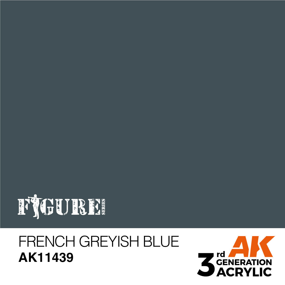 AK Interactive Figure Series French Greyish Blue Acrylic Paint 17ml (2)
