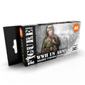 AK Interactive AK11634 Figure Series WWII US Uniforms Acrylic Paint Set 3rd Generation
