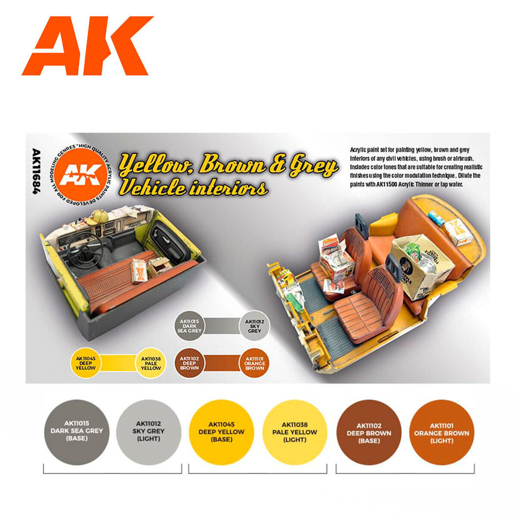 AK Interactive Civil Series Grey Yellow Brown Interiors Acrylic Paint (3)