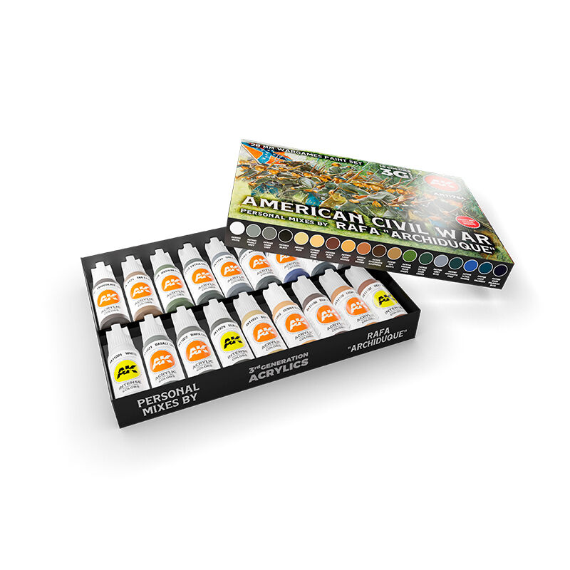 AK Interactive AK11764 Signature Set American Civil War Acrylic Paint Set 3rd Generation