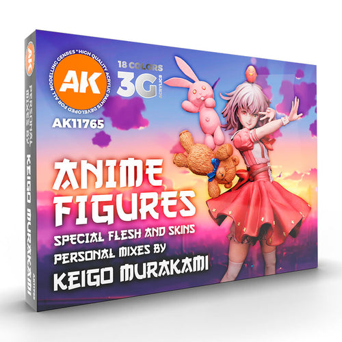 AK Interactive AK11765 Signature Set Anime Figures Special Flesh and Skins Keigo Murakami Acrylic Paint Set 3rd Generation