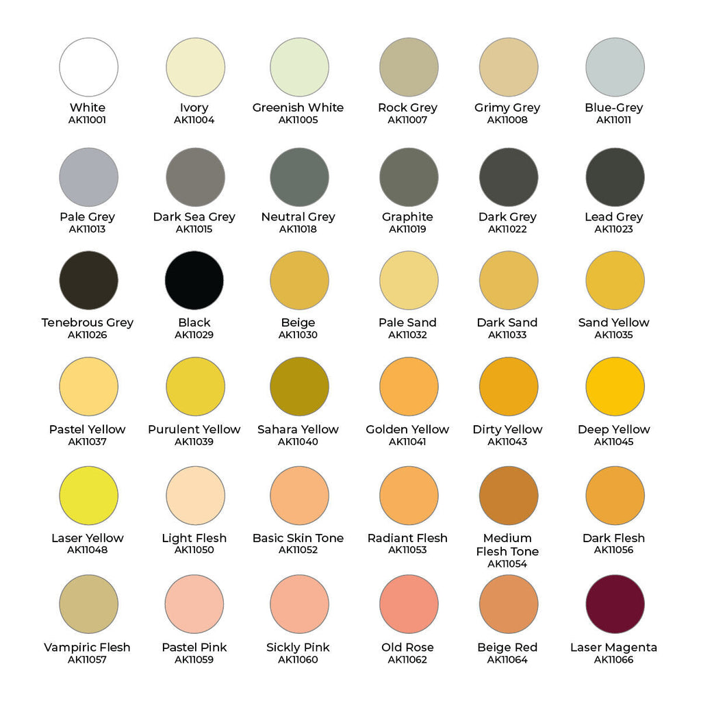 AK Interactive Wargame Paint It All Box (108 Colours) Acrylic Paint (3)