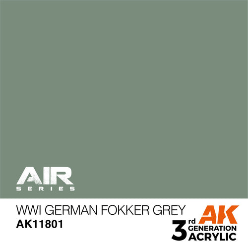 AK Interactive Air Series WWI German Fokker Grey Acrylic Paint 17ml (2)