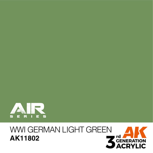 AK Interactive Air Series WWI German Light Green Acrylic Paint 17ml (2)