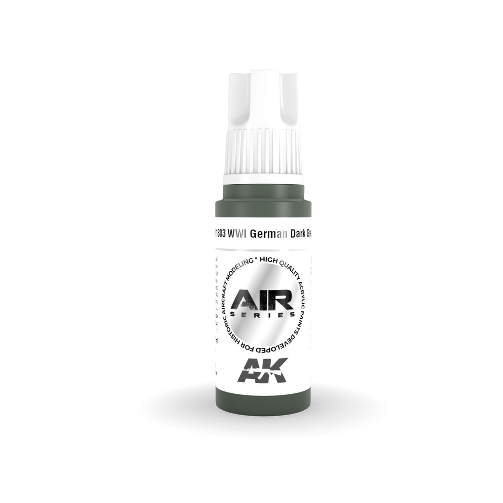 AK Interactive Air Series WWI German Dark Green Acrylic Paint 17ml 3rd