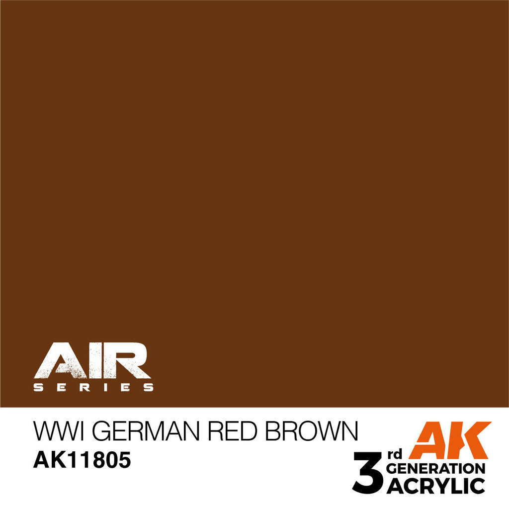 AK Interactive Air Series WWI German Red Brown Acrylic Paint 17ml 3rd (2)