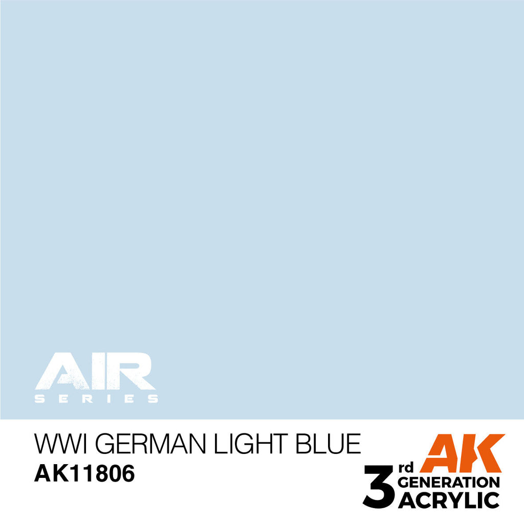AK Interactive Air Series WWI German Light Blue Acrylic Paint 17ml 3rd (2)
