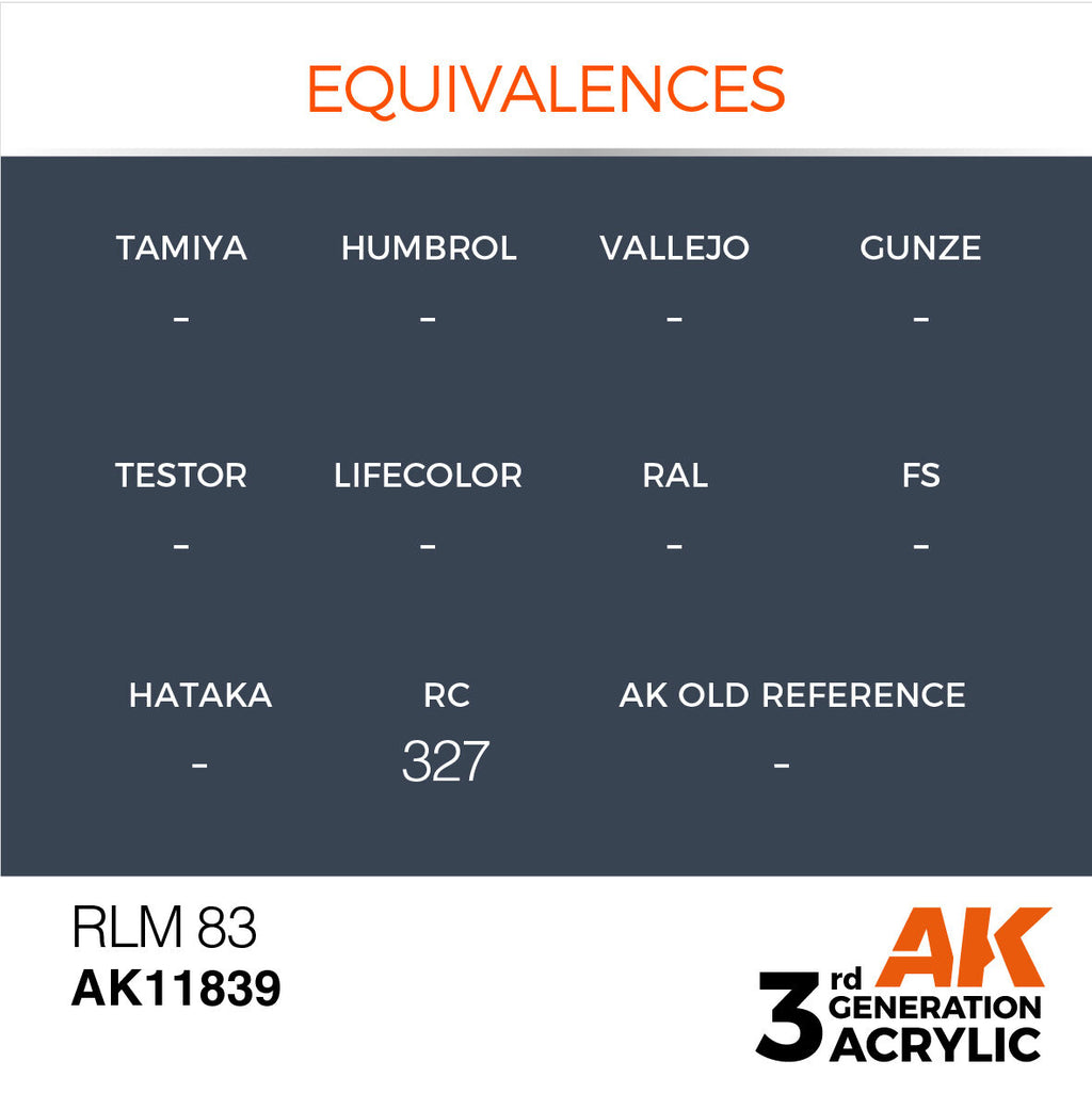 AK Interactive Air Series RLM 83 Acrylic Paint 17ml 3rd Generation (3)