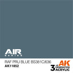 AK Interactive Air Series RAF PRU Blue BS381C/636 Acrylic Paint 17ml (2)