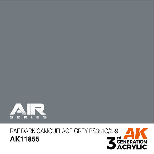 AK Interactive Air Series RAF Dark Camouflage Grey BS381C/629 Acrylic (2)