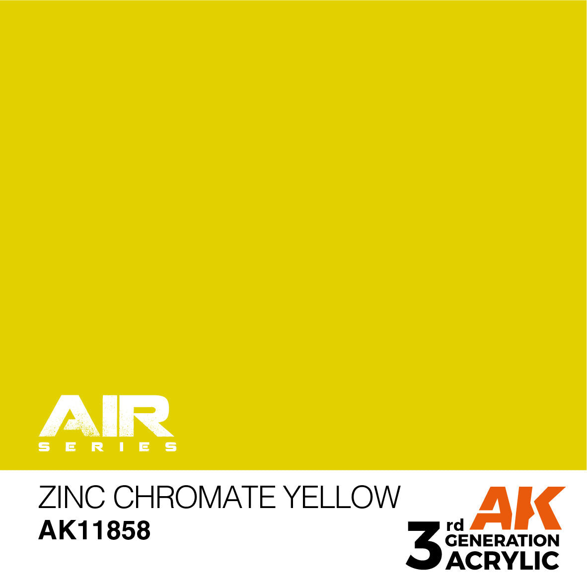 AK Interactive AK11858 Air Series Zinc Chromate Yellow Acrylic Paint 17ml 3rd Generation