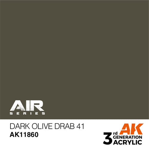 AK Interactive Air Series Dark Olive Drab 41 Acrylic Paint 17ml 3rd (2)
