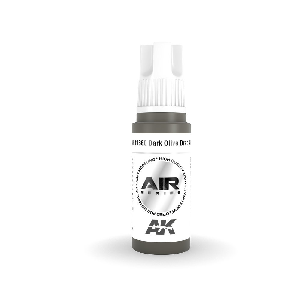 AK Interactive Air Series Dark Olive Drab 41 Acrylic Paint 17ml 3rd