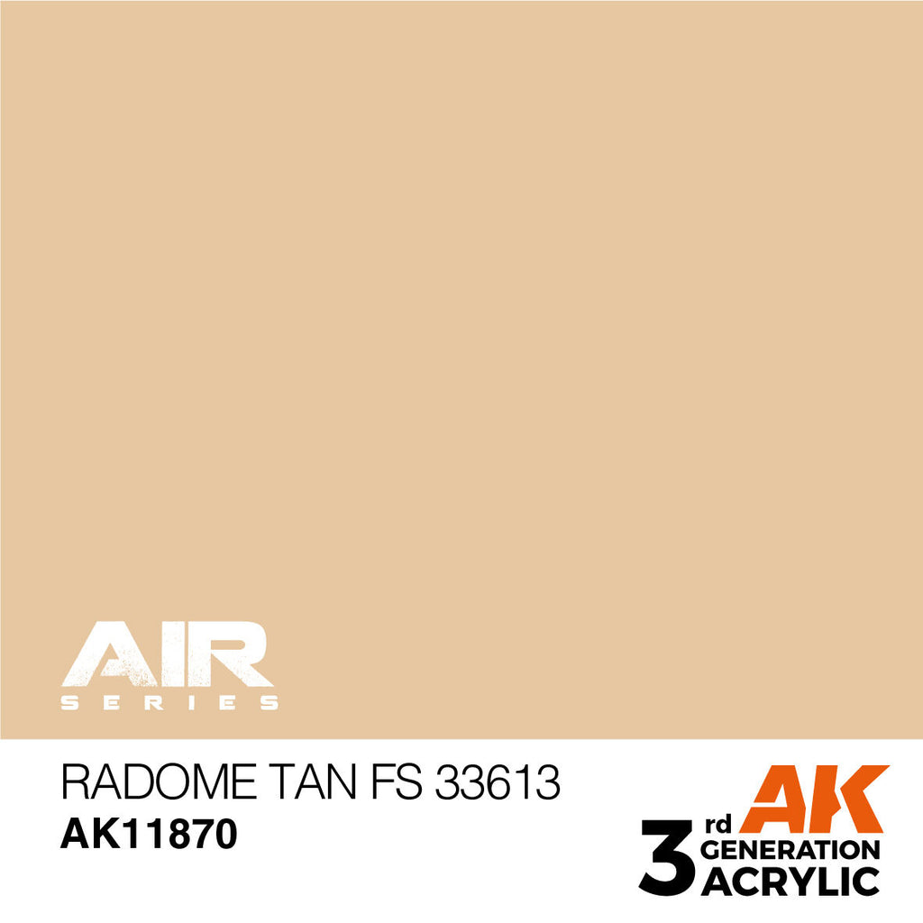 AK Interactive Air Series Radome Tan FS 33613 Acrylic Paint 17ml 3rd (2)