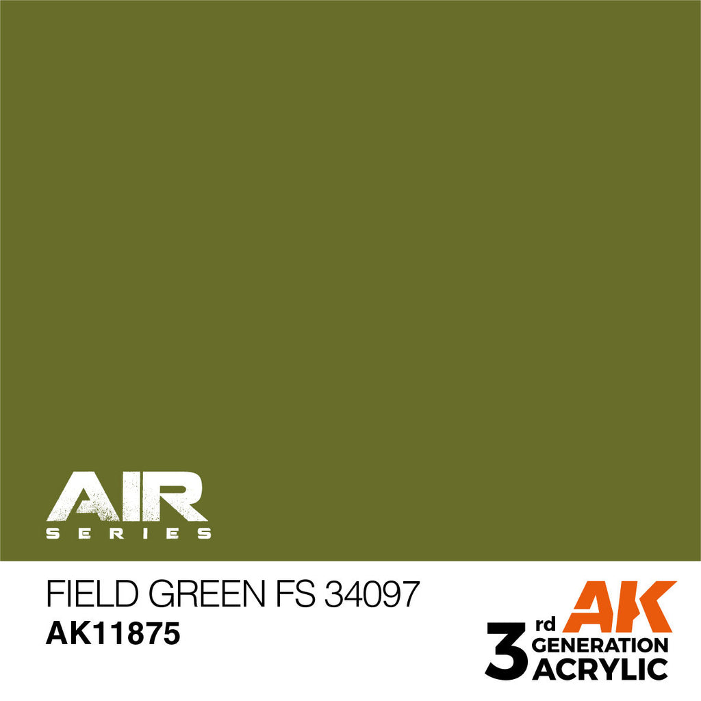 AK Interactive Air Series Field Green FS 34097 Acrylic Paint 17ml 3rd (2)