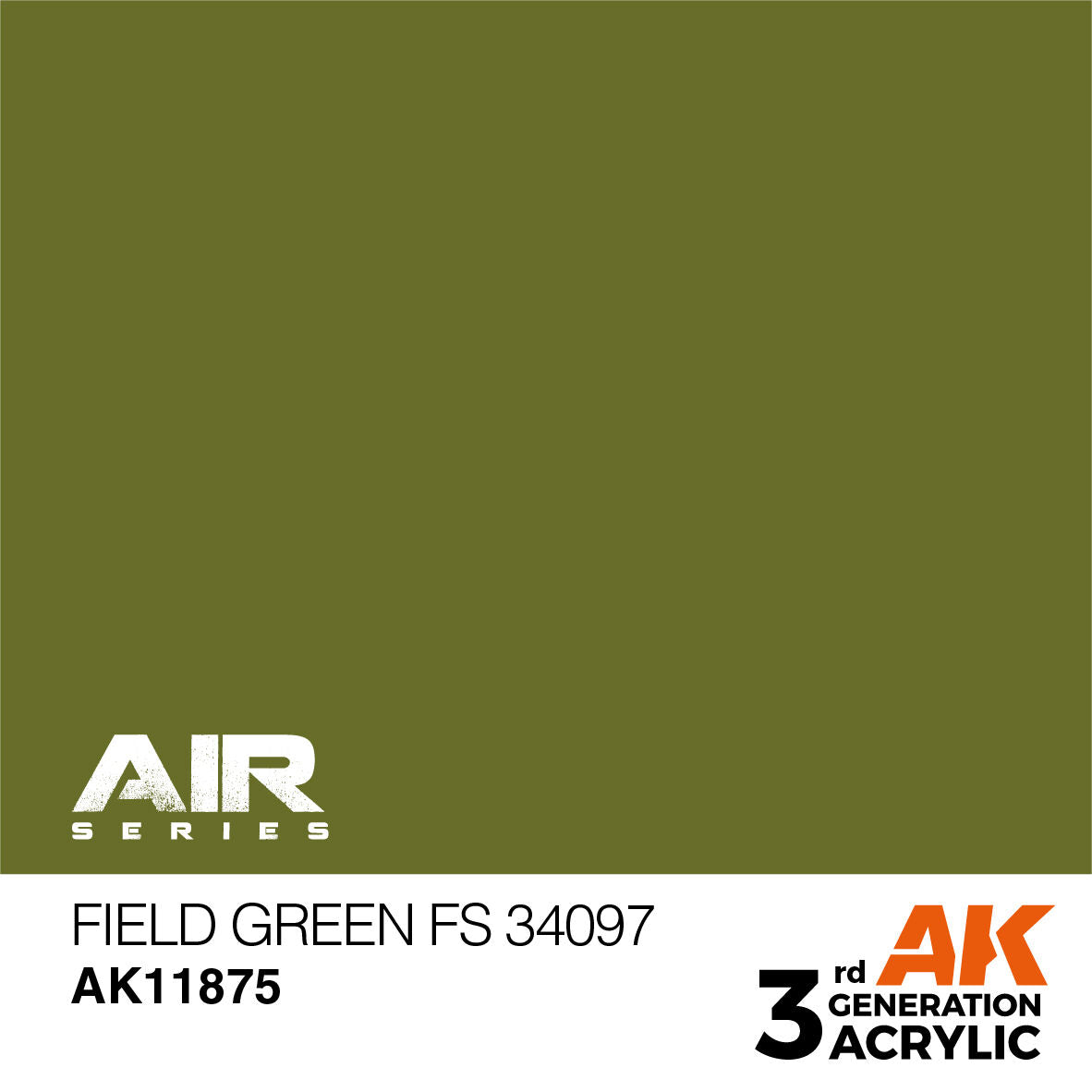 AK Interactive Air Series Field Green FS 34097 Acrylic Paint 17ml 3rd (2)