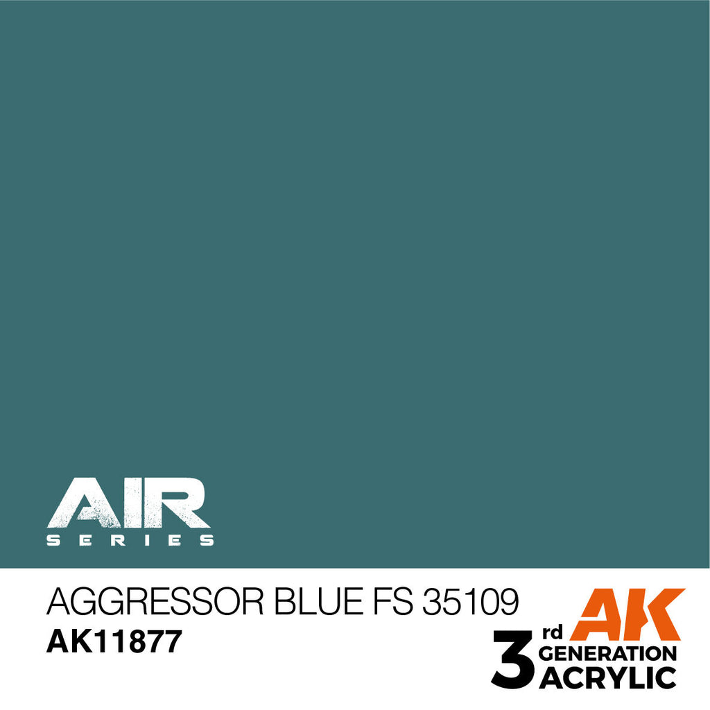 AK Interactive Air Series Aggressor Blue FS 35109 Acrylic Paint 17ml (2)