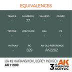 AK Interactive Air Series IJA #3 Hairanshoku (Grey Indigo) Acrylic (3)