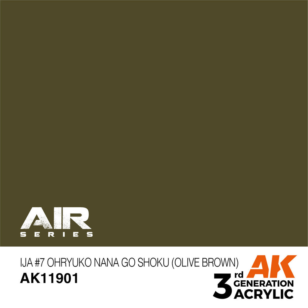 AK Interactive Air Series IJA #7 Ohryuko Nana Go Shoku (Olive Brown) (2)