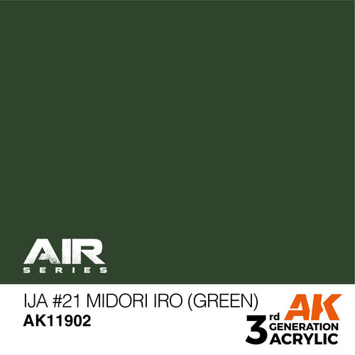 AK Interactive Air Series IJA #21 Midori iro (Green) Acrylic Paint (2)
