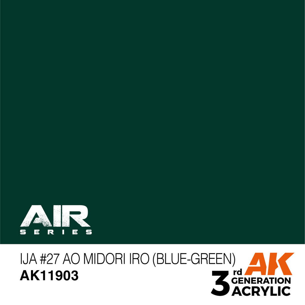 AK Interactive Air Series IJA #27 Ao Midori iro (Blue-Green) Acrylic (2)