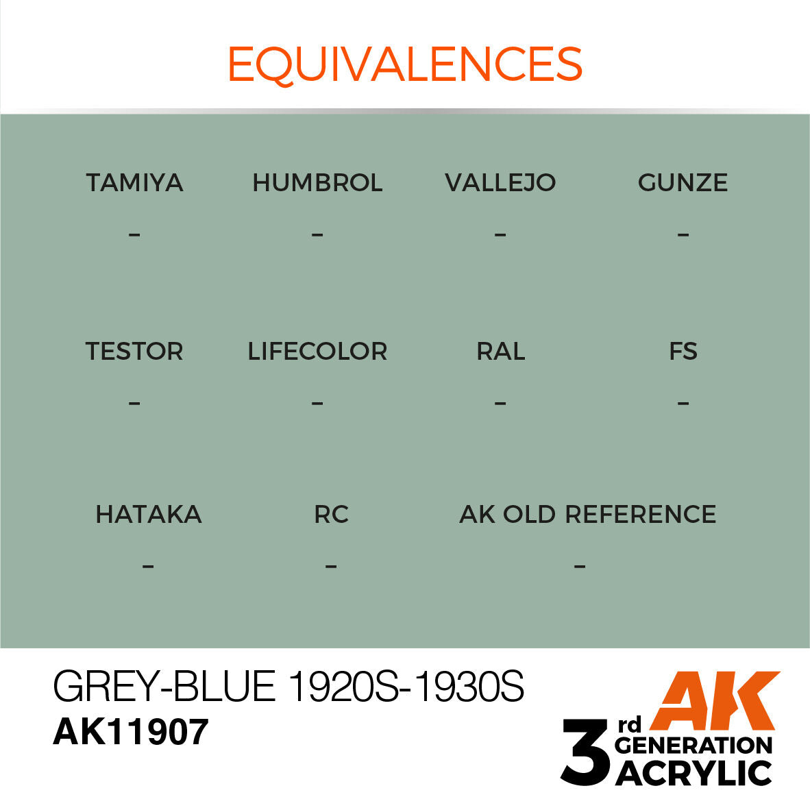 AK Interactive Air Series Grey-Blue 1920s-1930s Acrylic Paint 17ml 3rd (3)