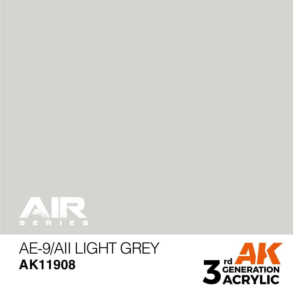 AK Interactive Air Series AE-9/AII Light Grey Acrylic Paint 17ml 3rd (2)