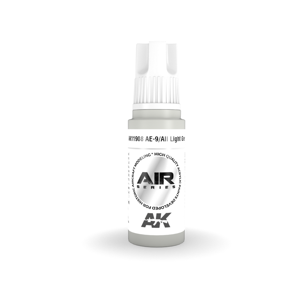 AK Interactive Air Series AE-9/AII Light Grey Acrylic Paint 17ml 3rd