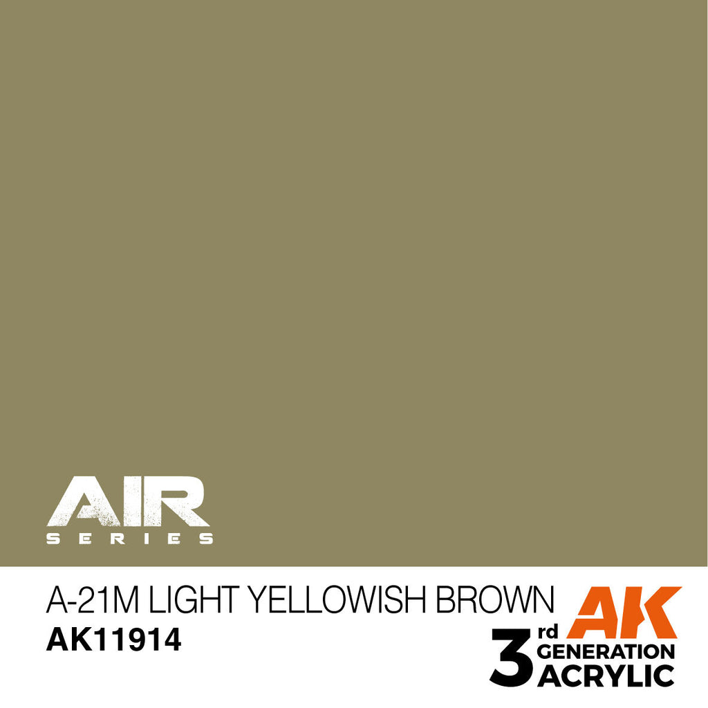 AK Interactive Air Series A-21m Light Yellowish Brown Acrylic Paint (2)