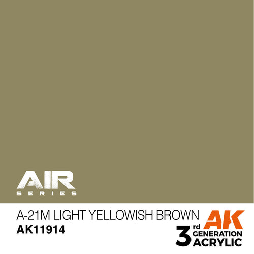 AK Interactive Air Series A-21m Light Yellowish Brown Acrylic Paint (2)