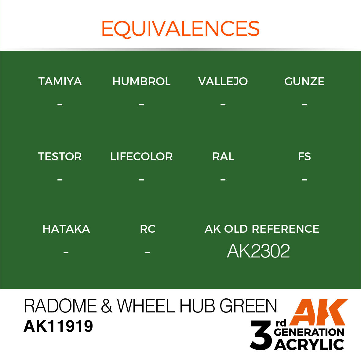 AK Interactive Air Series Radome & Wheel Hub Green Acrylic Paint 17ml (3)