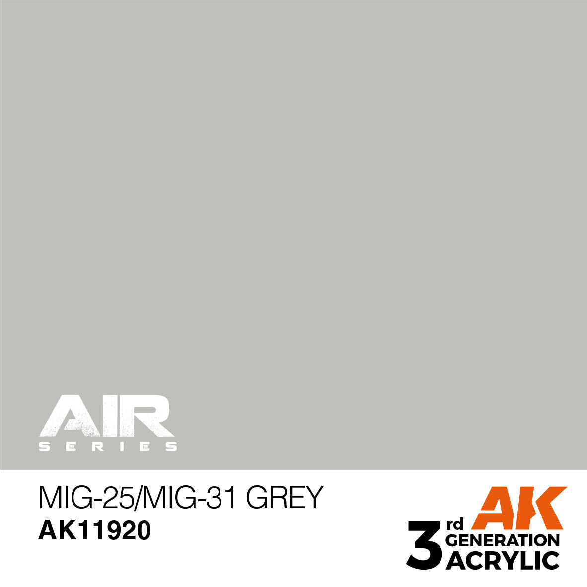 AK Interactive Air Series MiG-25/MiG-31 Grey Acrylic Paint 17ml 3rd (2)