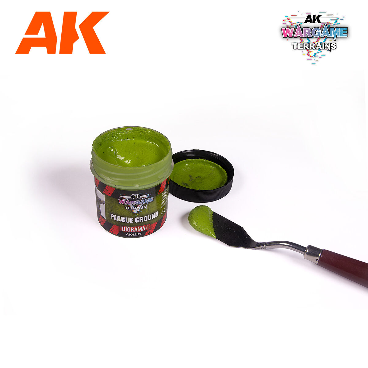 AK Interactive AK1217 Wargame Plague Ground Terrain Paste 100ml
