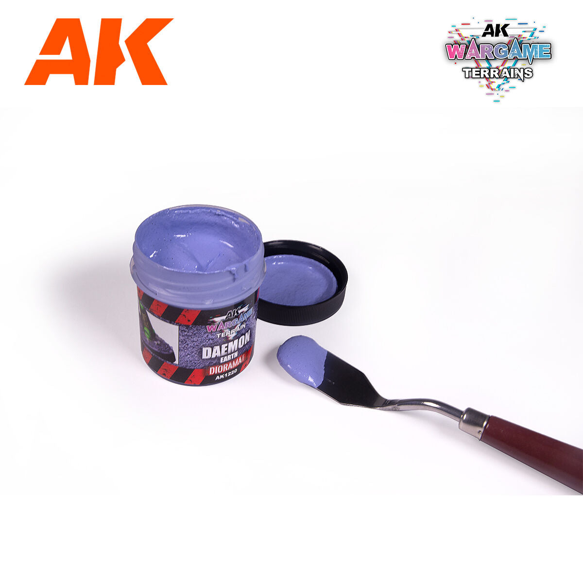 AK Interactive AK1220 Wargame Daemon Earth Terrain Paste 100ml