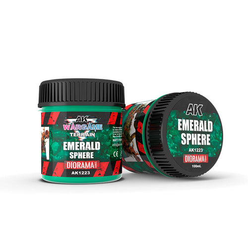 AK Interactive AK1223 Wargame Emerald Sphere Terrain Paste 100ml
