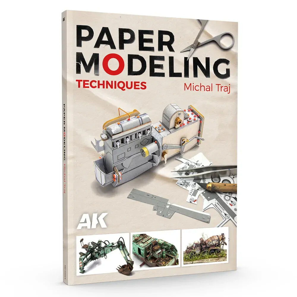 AK Interactive AK130024 Paper Modeling Techniques Book