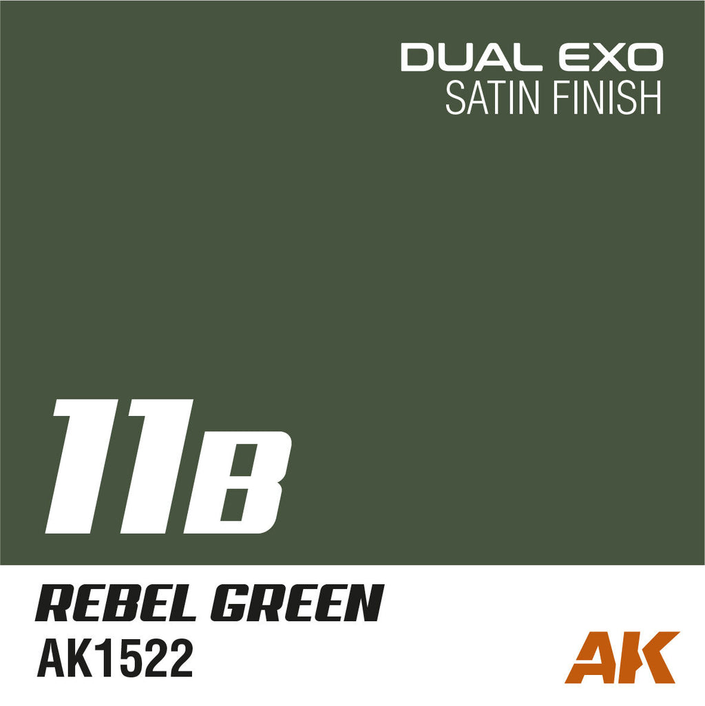 AK Interactive Dual Exo 11B - Rebel Green 60ml (2)