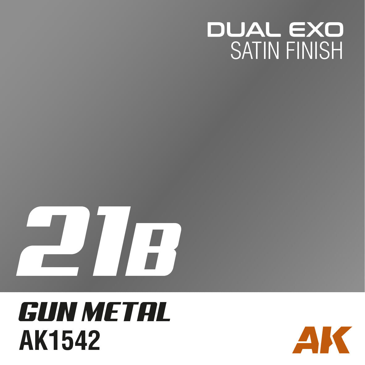 AK Interactive Dual Exo 21B - Gun Metal 60ml (2)