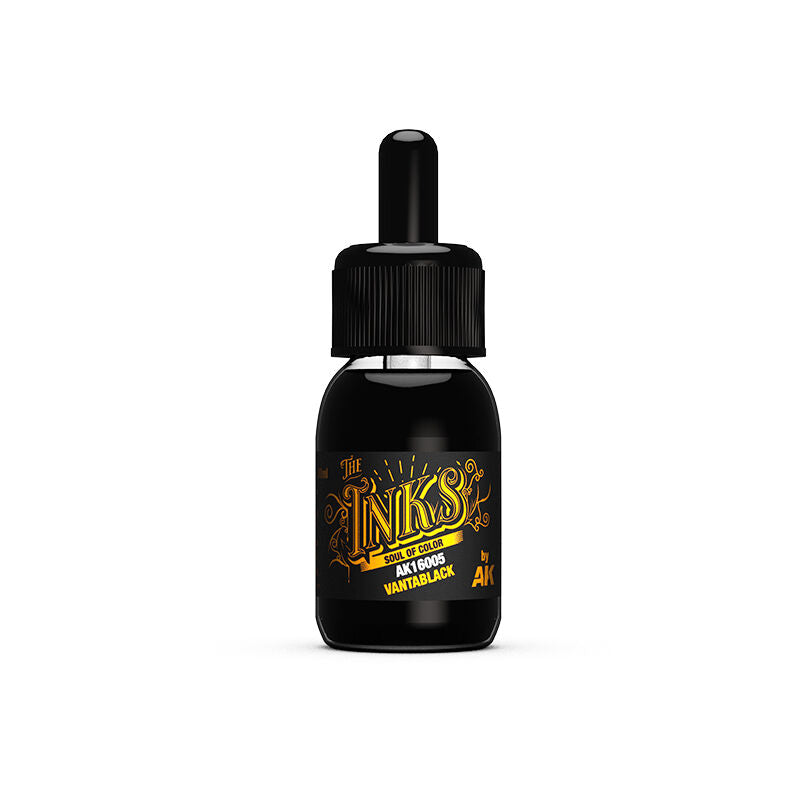 AK Interactive AK16005 The Inks Vantablack 30ml Acrylic Ink