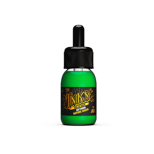AK Interactive AK16008 The Inks Nature Green 30ml Acrylic Ink