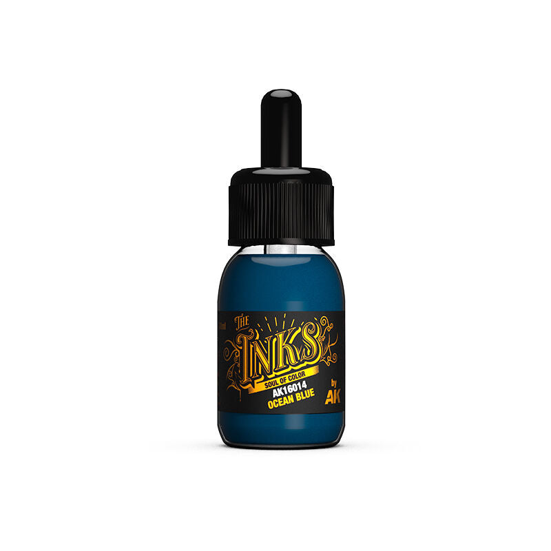 AK Interactive The INKS Ocean Blue 30ml Acrylic Ink