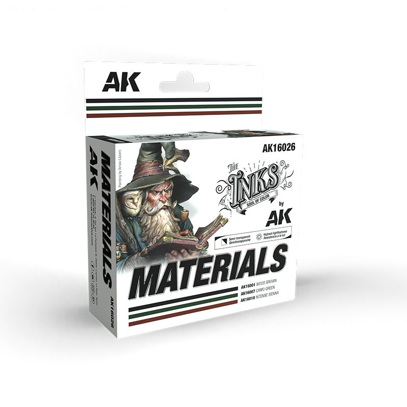 AK Interactive The INKS Materials Acrylic Ink Set (3 colours)