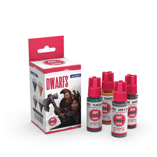 AK Interactive Quick Gen Dwarfs Acrylic Paint Set (4 Colours) (2)