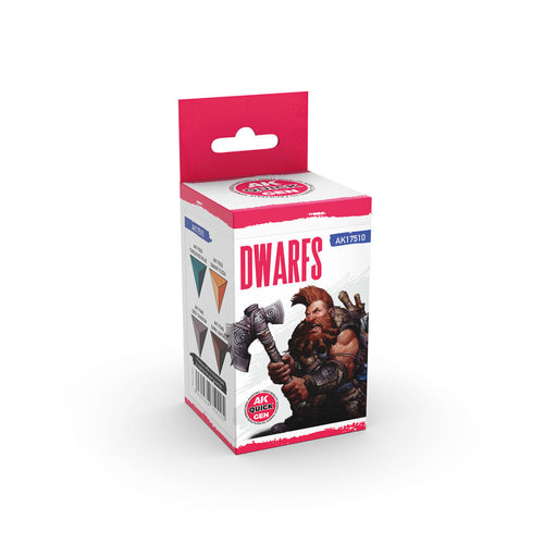 AK Interactive Quick Gen Dwarfs Acrylic Paint Set (4 Colours)