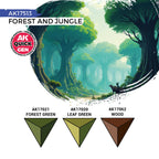 AK Interactive Quick Gen Forest & Jungle Acrylic Paint Set (3 Colours) (3)